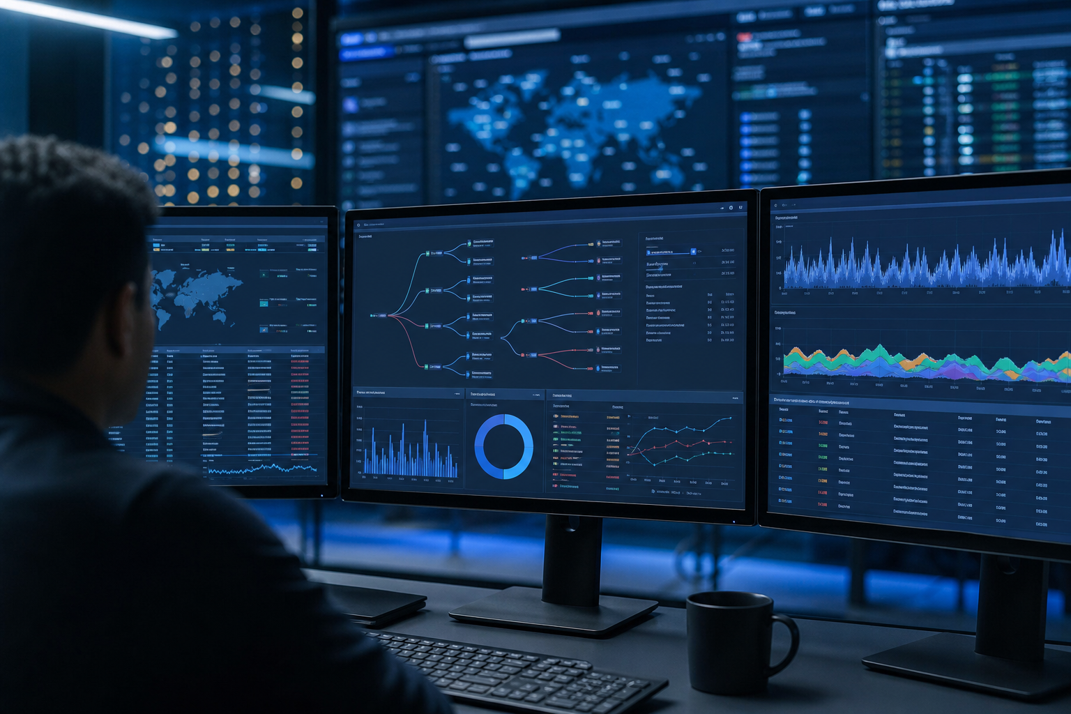 NGNTA product dashboard showing real-time traffic analytics